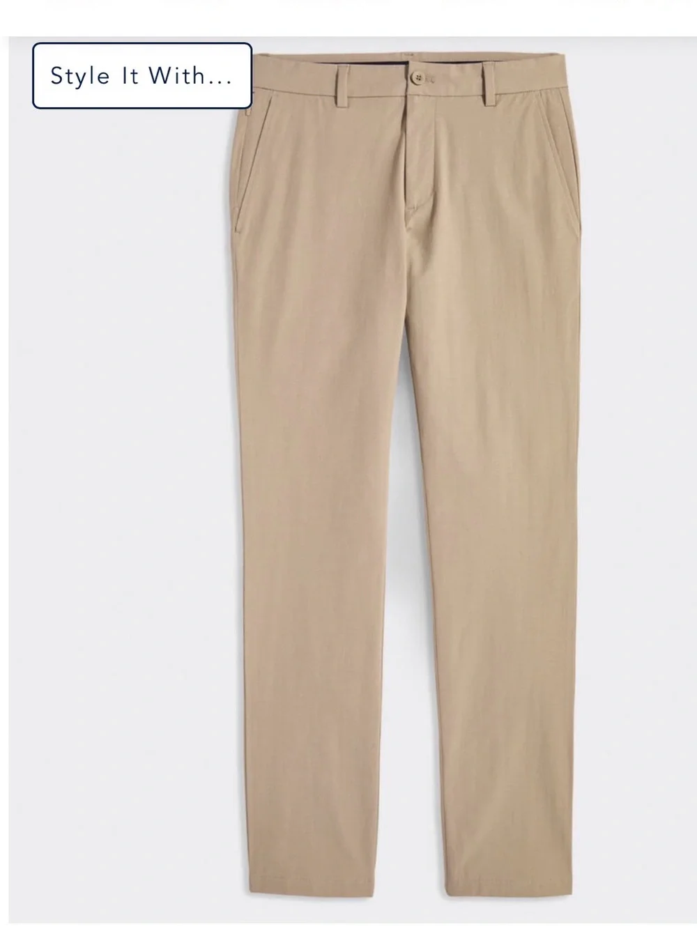 Vineyard Vines Men's Performance Chinos in Light Khaki